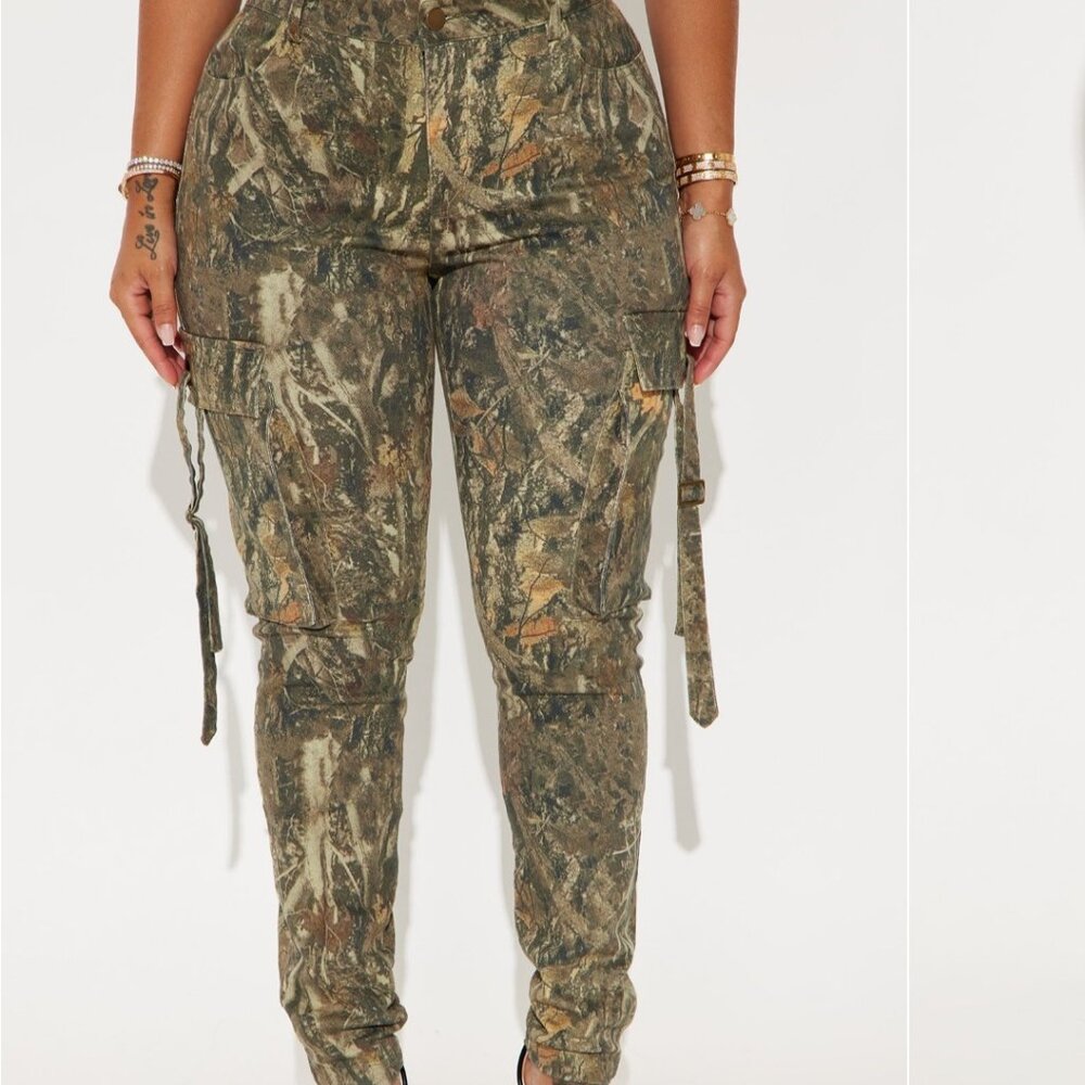 Camouflage cargo pants